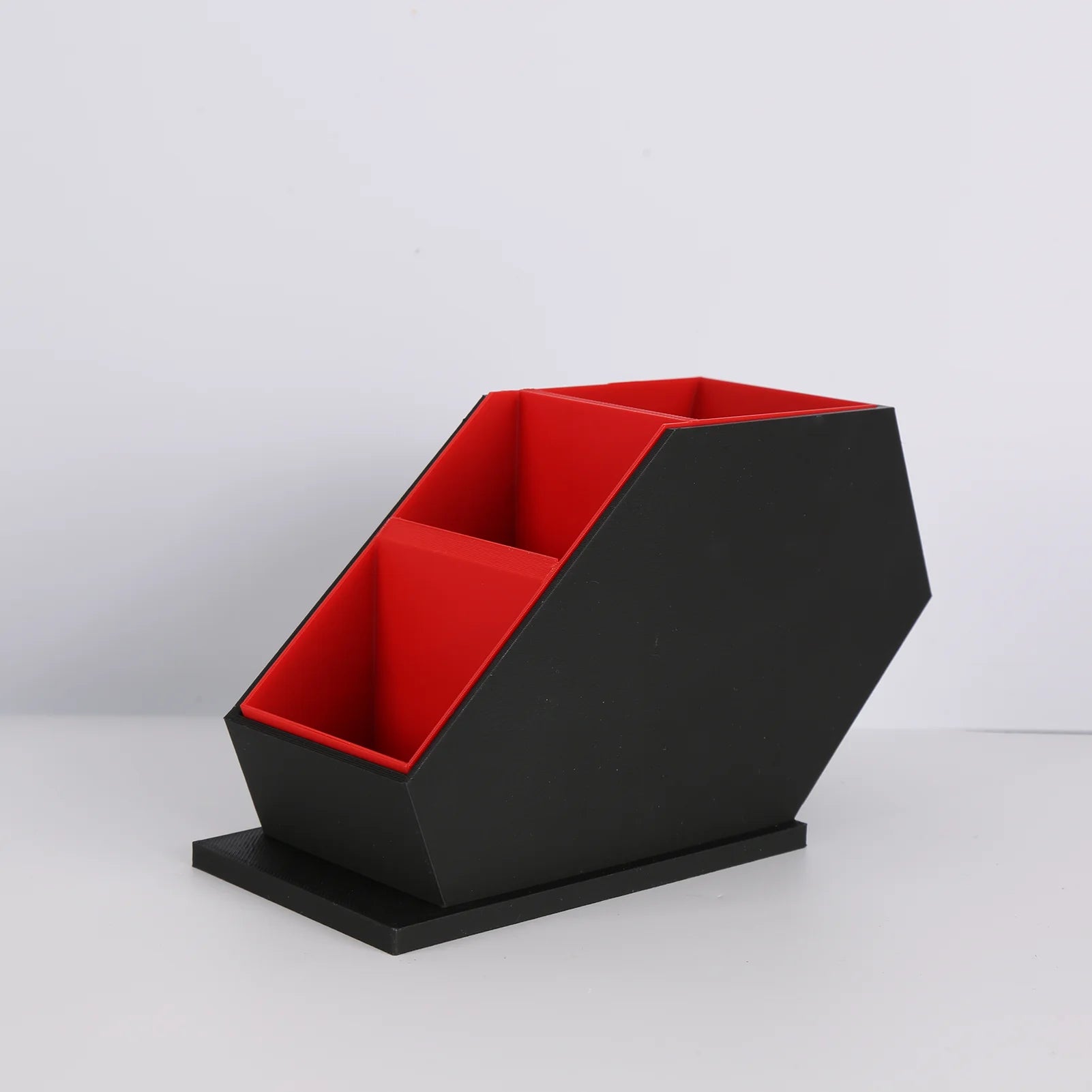 Gothic Red and Black Paintbrushes and Easel - Organizer with Open