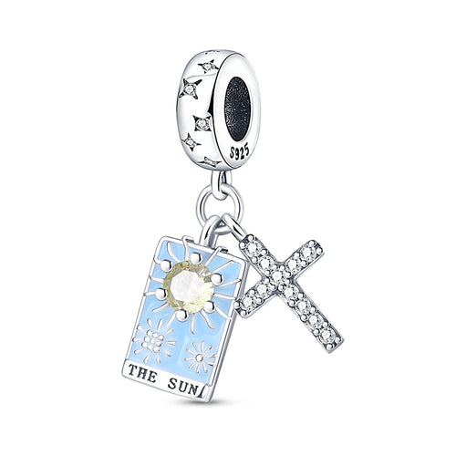 925 Sterling Silver Classic Sun Moon Stars Magic Tarot Charms Pendants