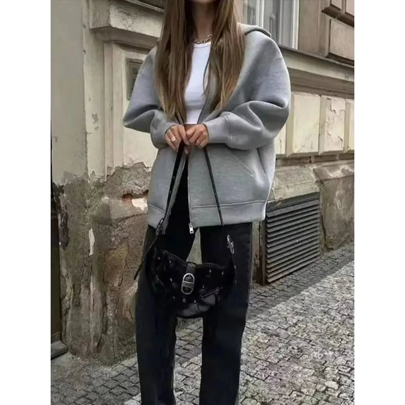 Women Autumn Hooded Sweatshirt Woman Long Sleeve