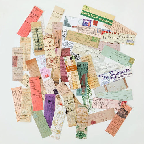 Yoofun 50sheets Vintage Washi Paper Sticker Book butterflies Natural