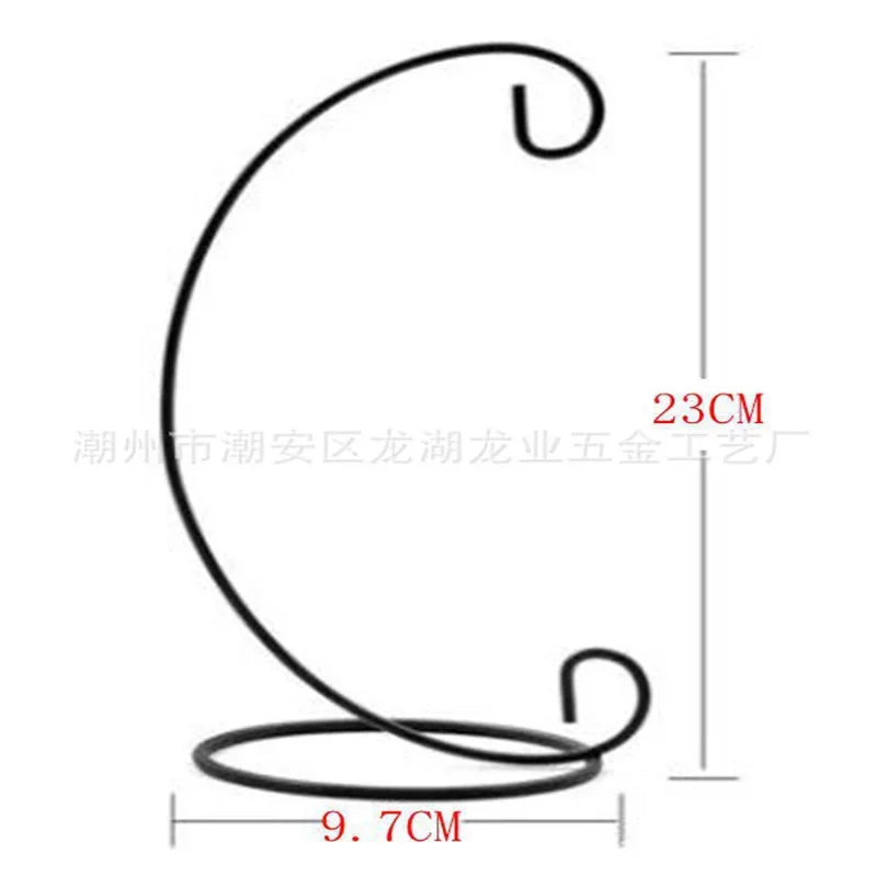 Household Hot Sale 23CM Iron Holder Hanging Candlestick Glass Ball