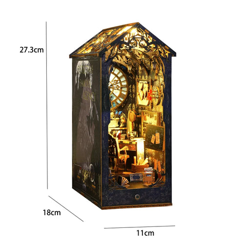 Wooden Mini Doll House DIY Book Nook Kit Assembly Model 3D Puzzle