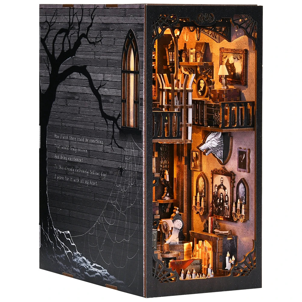Book Nook Kit The Addams Family DIY Wooden Puzzle Wednesday Halloween