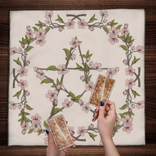 Tarot Table Cloth Gothic Mystic Altar Cover Starry Twelve Constellations Love Career For Tarot Readers