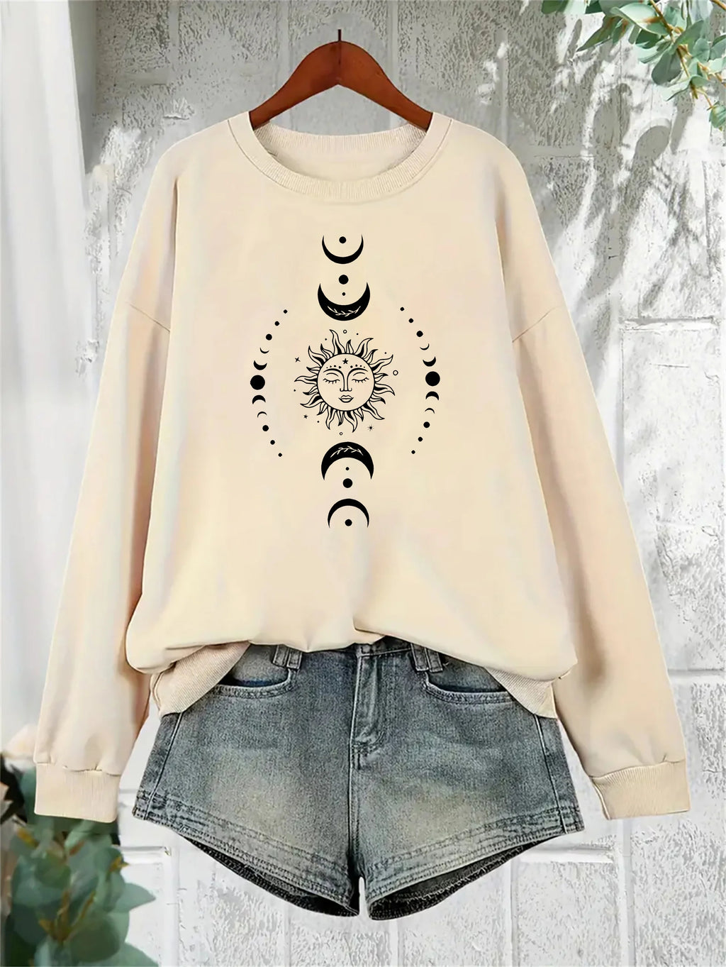 women Hoodies Celestial Moon Sweatshirt Women's Celestial Moon & Stars