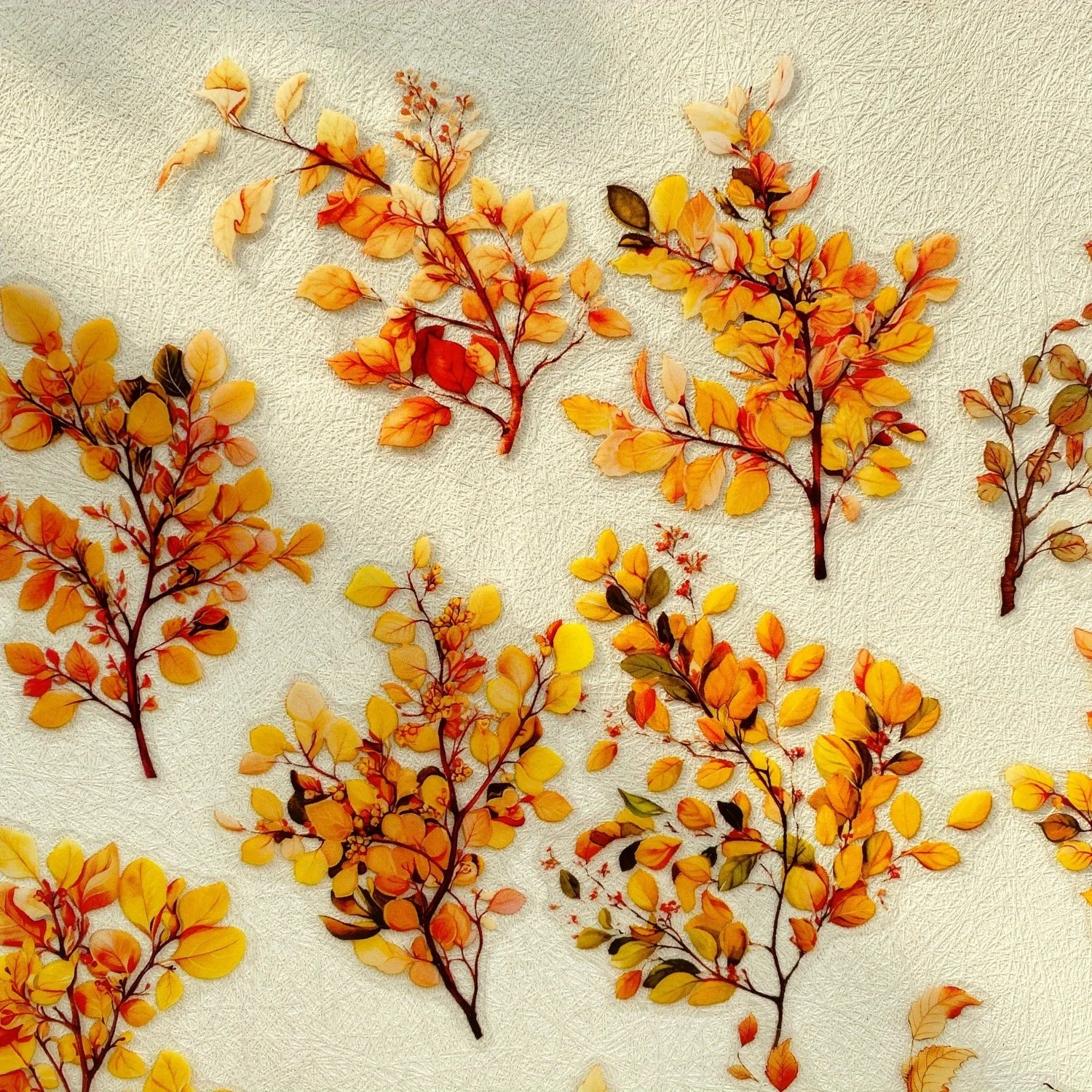 Journamm 20pcs Branches DIY Journal Material PET Stickers Scrapbooking