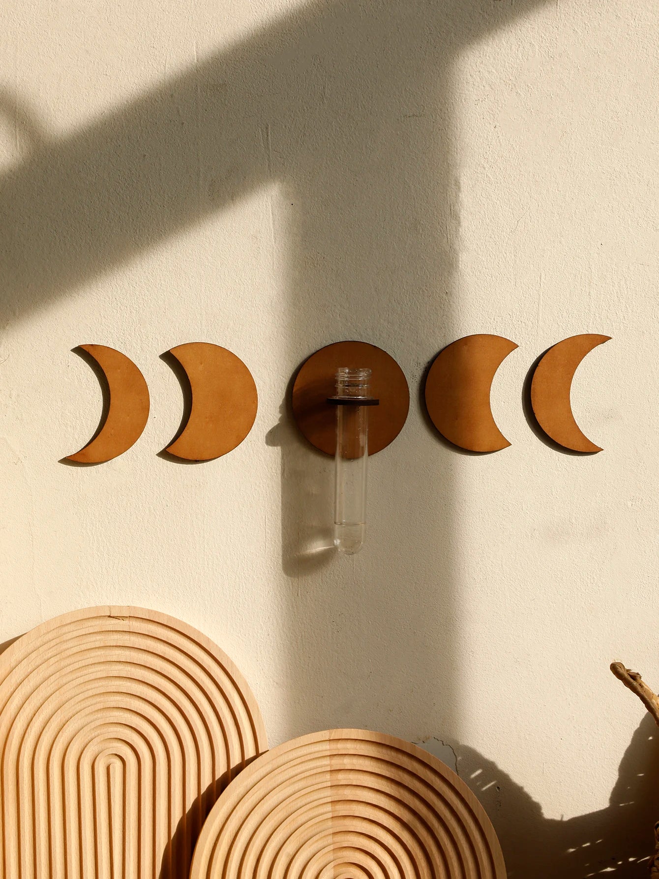 Plant Propagation Station Wall Hanging Moon Phase Home Decorations