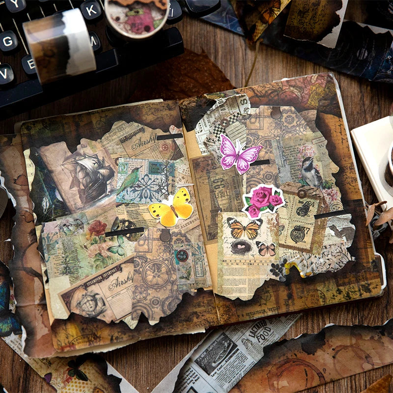 Yoofun 3.5x200cm Original Burning Masking Tape Vintage Burned Border