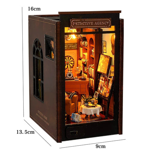 DIY Book Nook Kit Wooden Doll House 3D Puzzle Assembly Model Building