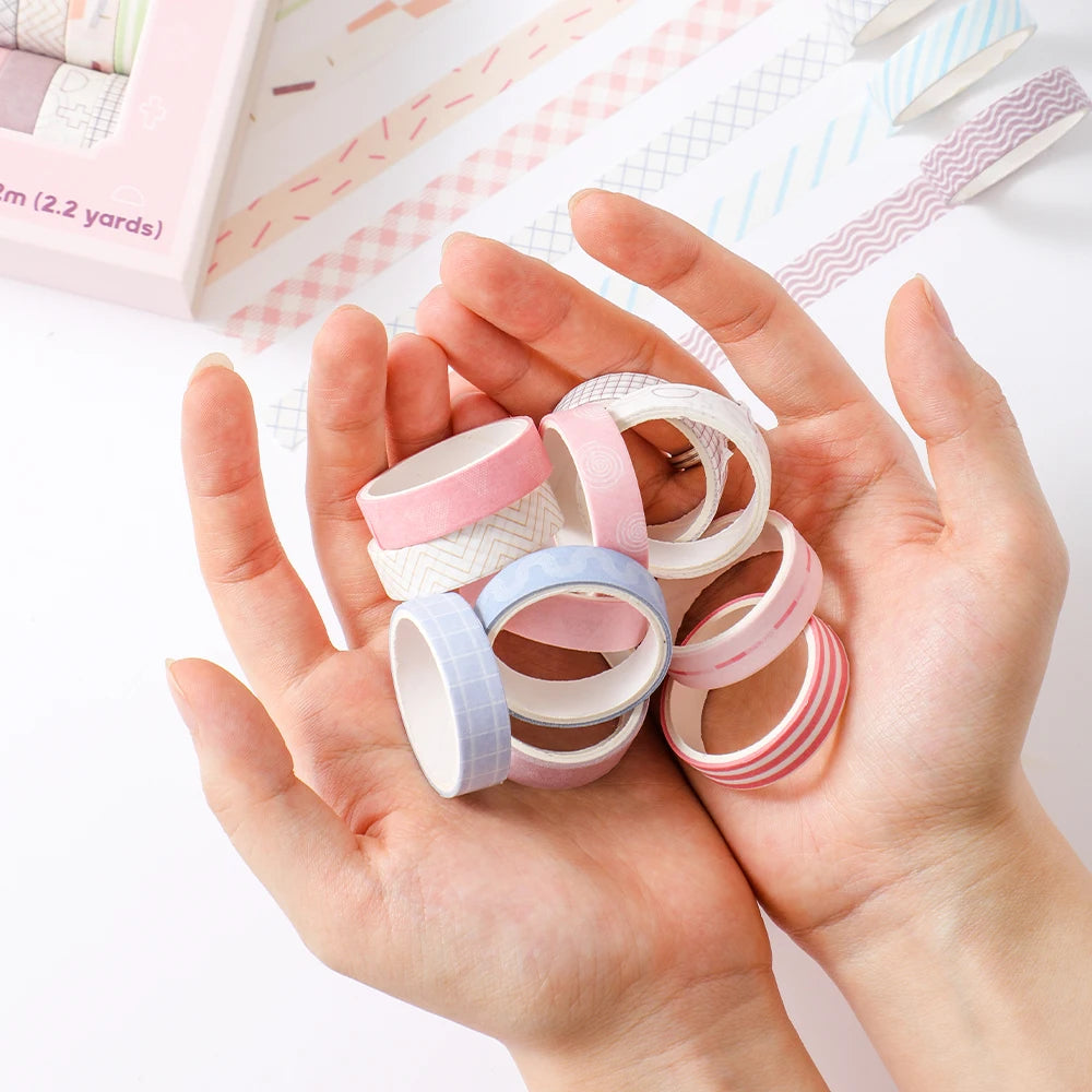 20 Rolls Washi Tape Set Thin Masking Tape For Arts And Crafts Ideal For Scrapbooking And Card Making