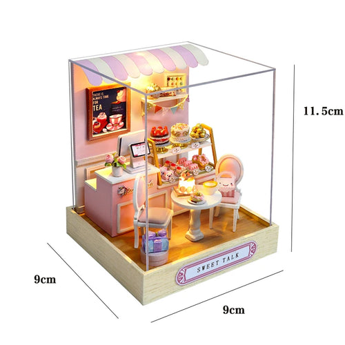 DIY Book Nook Kit Miniature Booknook Wooden Doll House 3D Puzzle