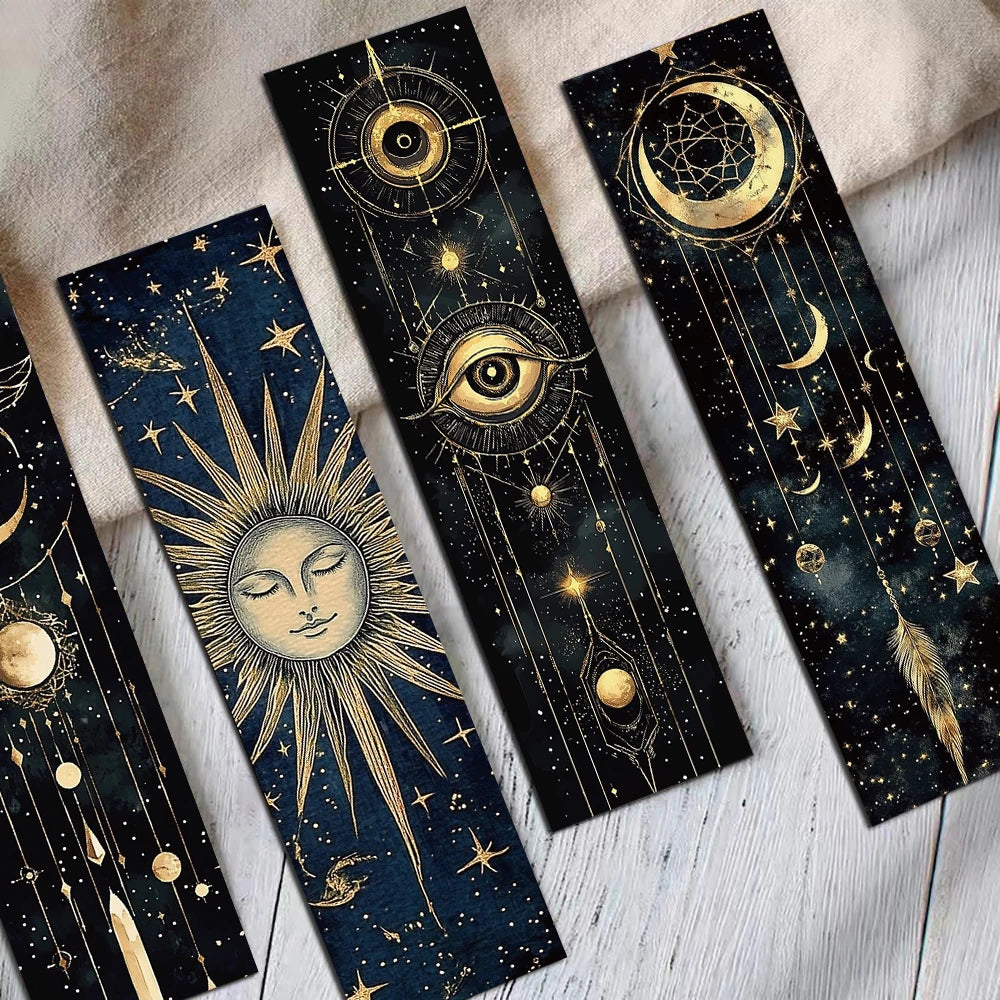 30PCS Mysterious Celestial Body Bookmarks Vintage DIY Page Reading