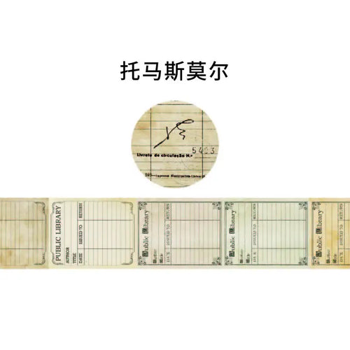 Yoofun  Retro Chronicle Masking Washi Tape Vintage Poster Letter