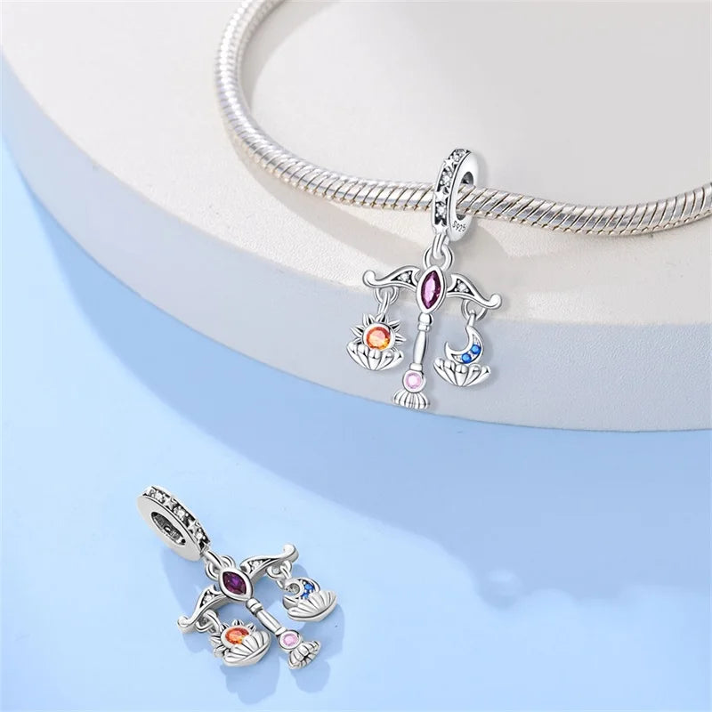 925 Sterling Silver Classic Sun Moon Stars Magic Tarot Charms Pendants