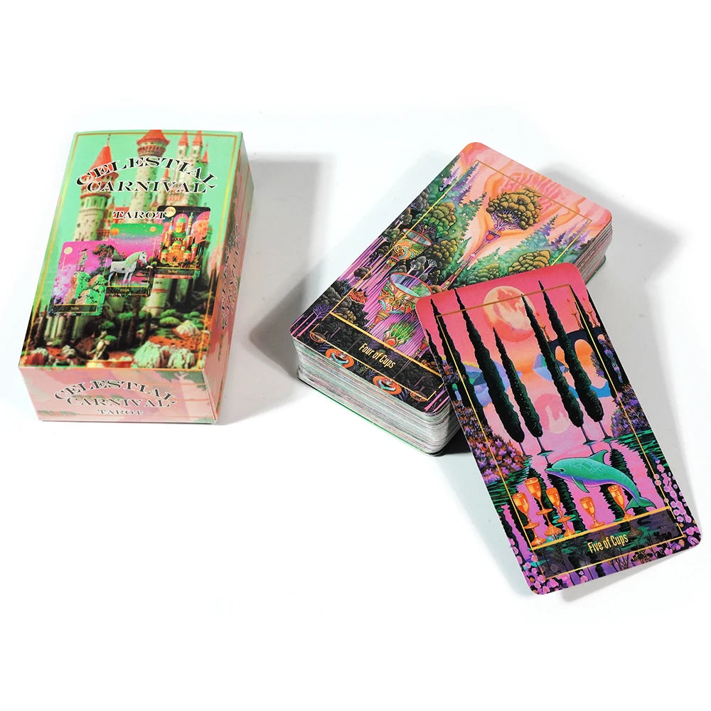 Celestial Carnival Tarot Cards Deck - English Oracle Divination Board