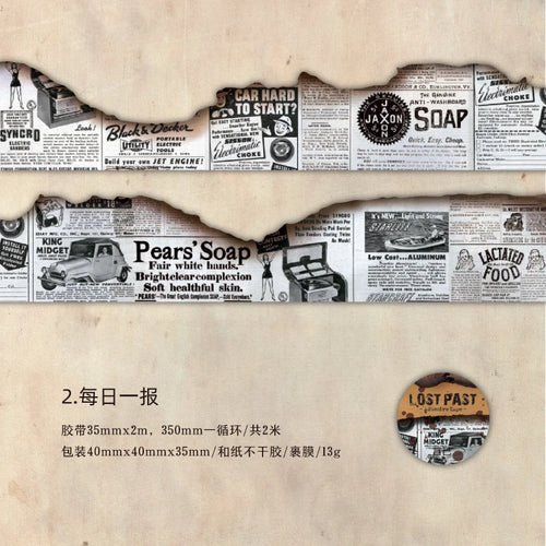 Yoofun 3.5x200cm Original Burning Masking Tape Vintage Burned Border