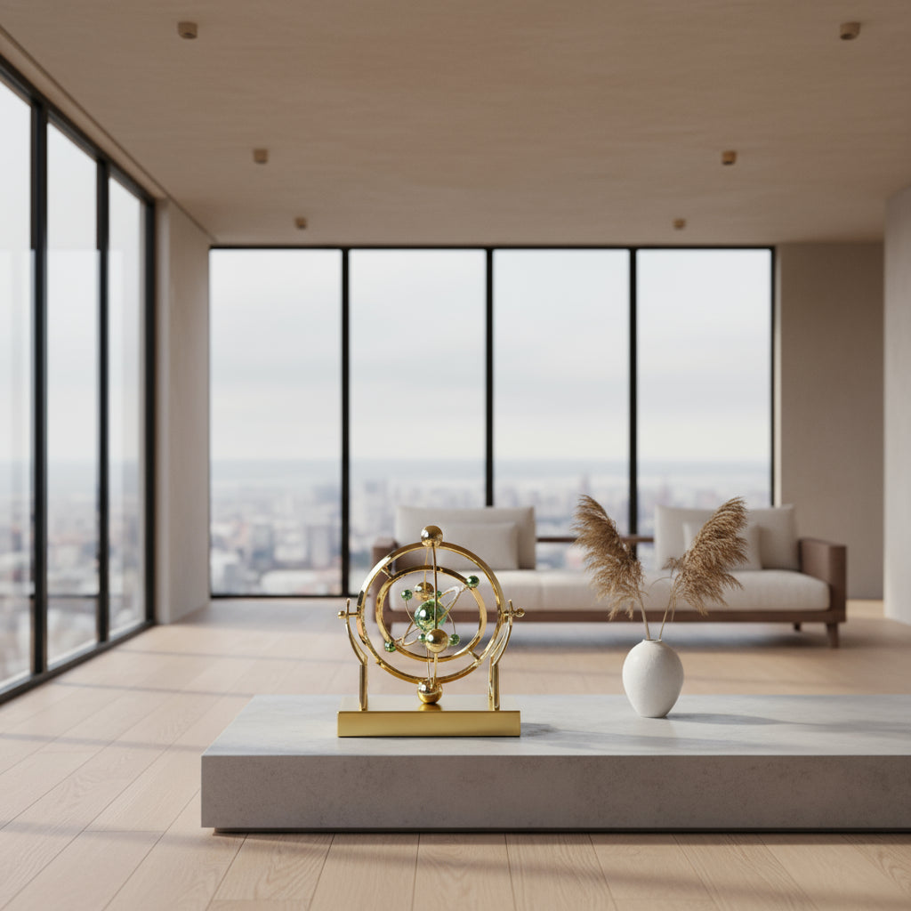 Celestial Orbit Pendulum - Mesmerizing Perpetual Motion Kinetic Desk Sculpture