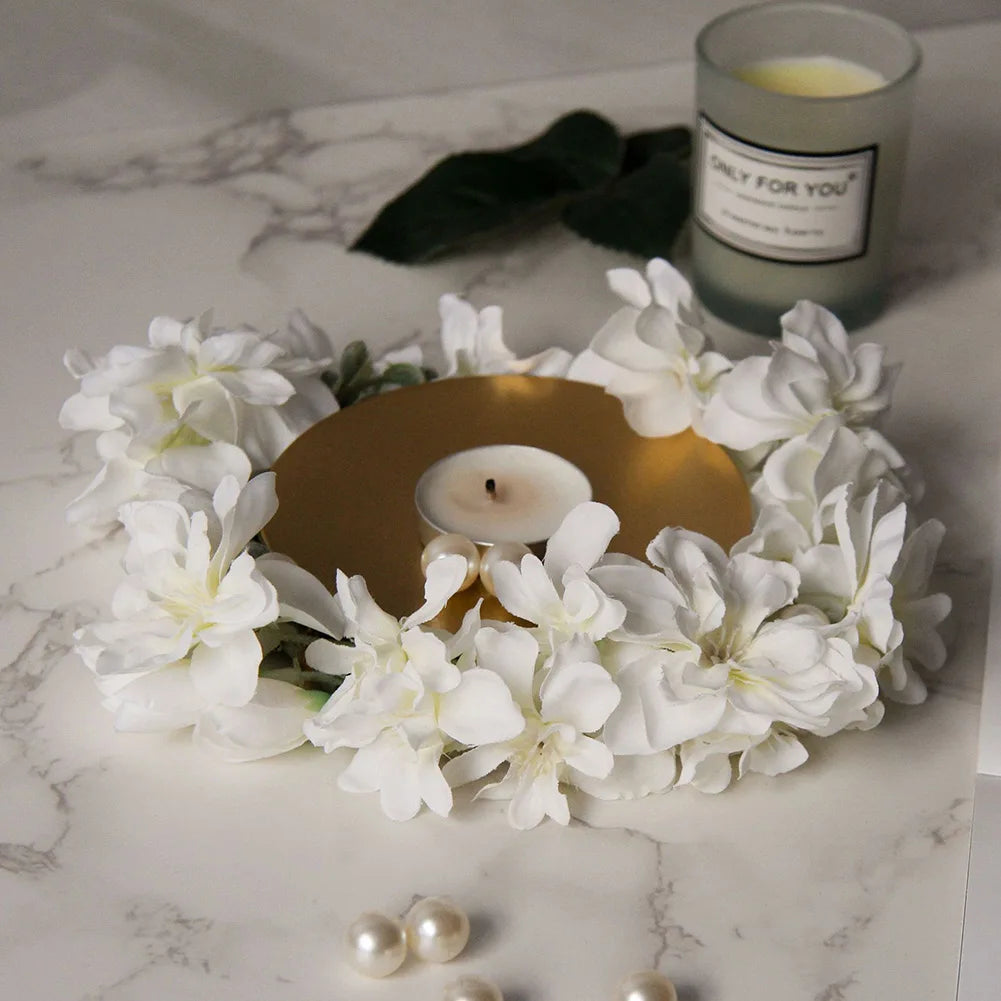 Iron Plate Candle Holder Pillar Art Decorative Pedestal For Wedding