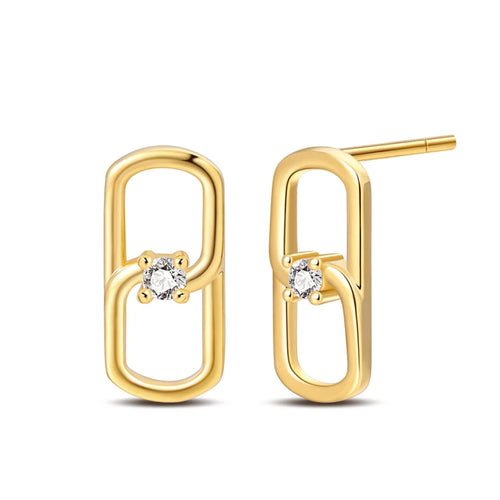 Classic Earrings 925 Silver Stars Moons Pearls Bees Golden Hoop