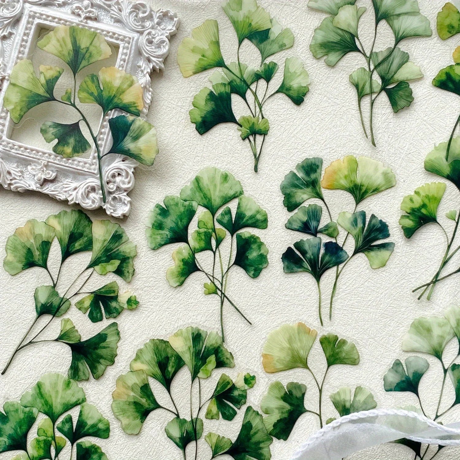 20 Pcs Plant Leaves Stickers for Notebooks and Journals Decorative Scrapbook Stickers