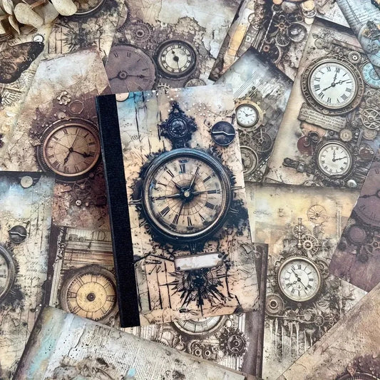 JAINQI 40 PCs Vintage Material Paper Decorative Scrapbooking Diary