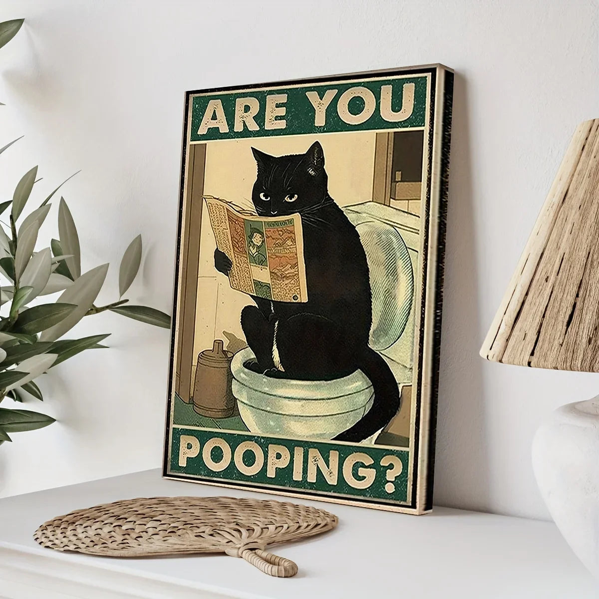 Print Impressions Black Cat Wall Art Print For Cat Lovers Frame Not Included Gothic Home Décor