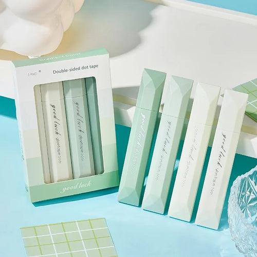 Four Pieces Waterproof Glue Tape For Scrapbooking Durable Adhesive For Paper Crafts Albums