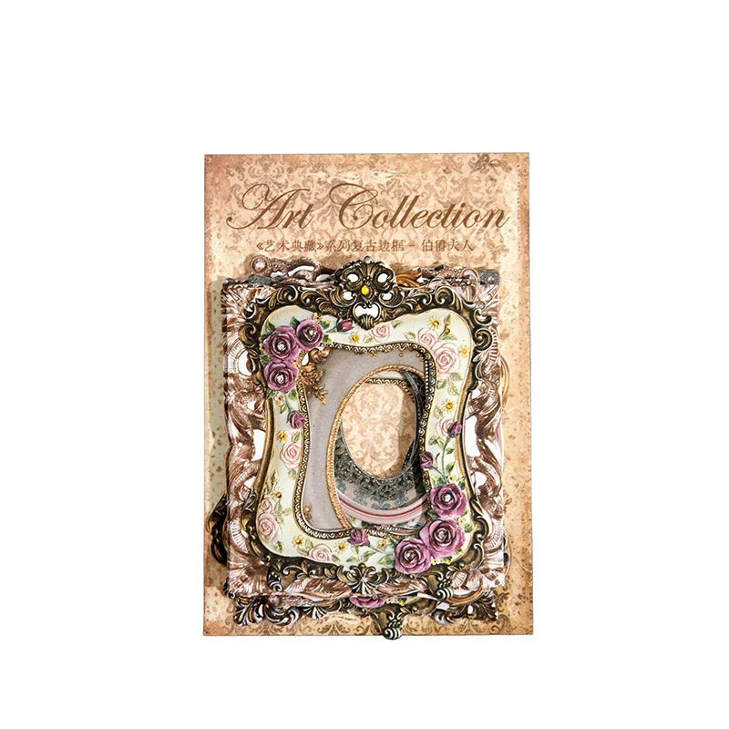 Journamm 30pcs/pack Vintage Cutout Frame Decor Paper Junk Journal DIY