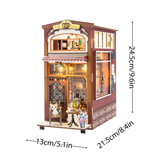 DIY Book Nook Kit Wooden Doll House 3D Puzzle Assembly Model Building
