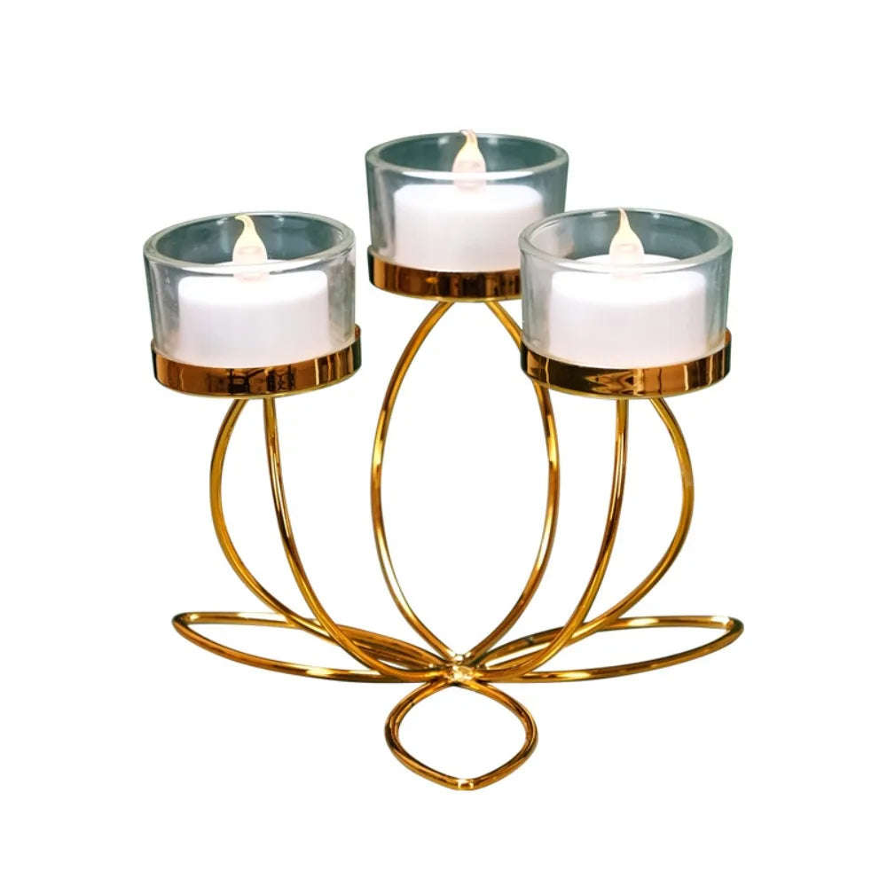 Metal Candlestick Holder Iron Candle Holders for Romantic Candlelight