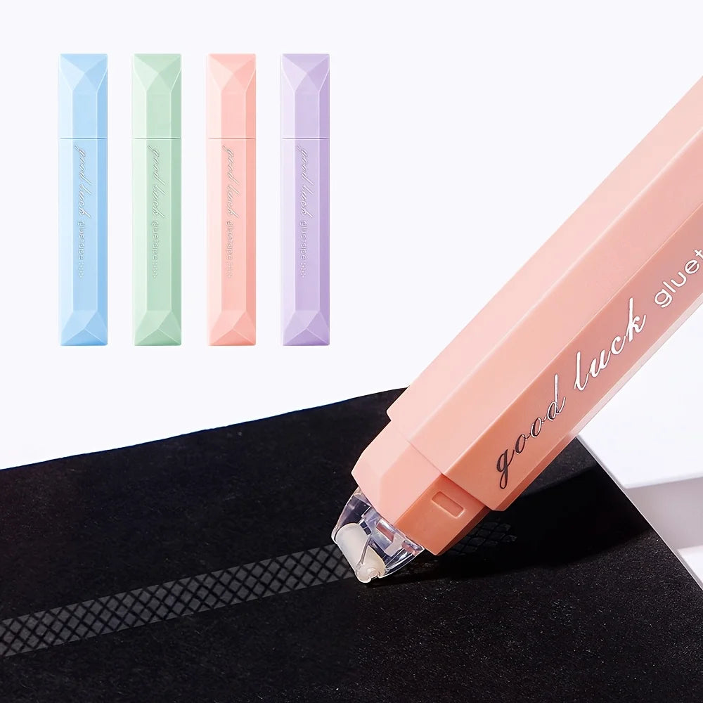 Four Pieces Waterproof Glue Tape For Scrapbooking Durable Adhesive For Paper Crafts Albums