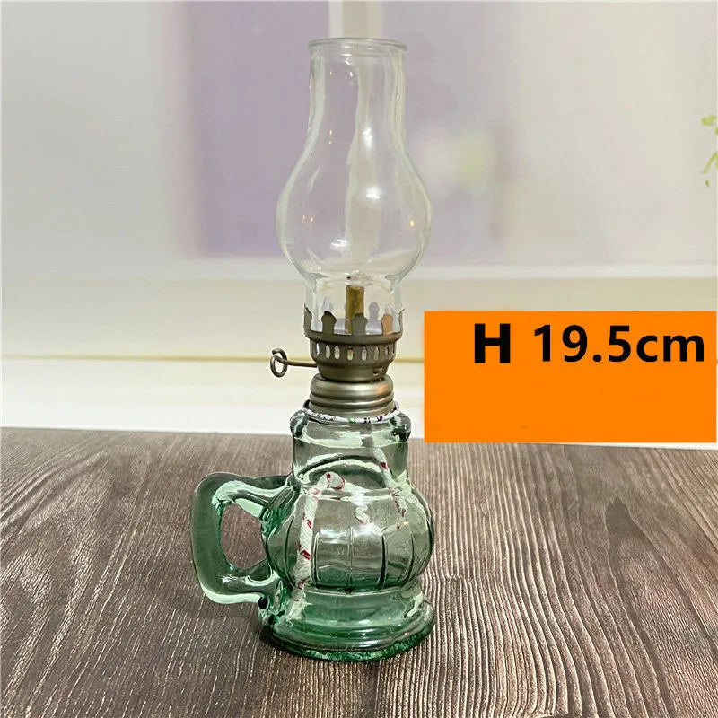 1Pcs Mini Chamber Desktop Glass Oil Fire Fly Decorative Birthday Lamp