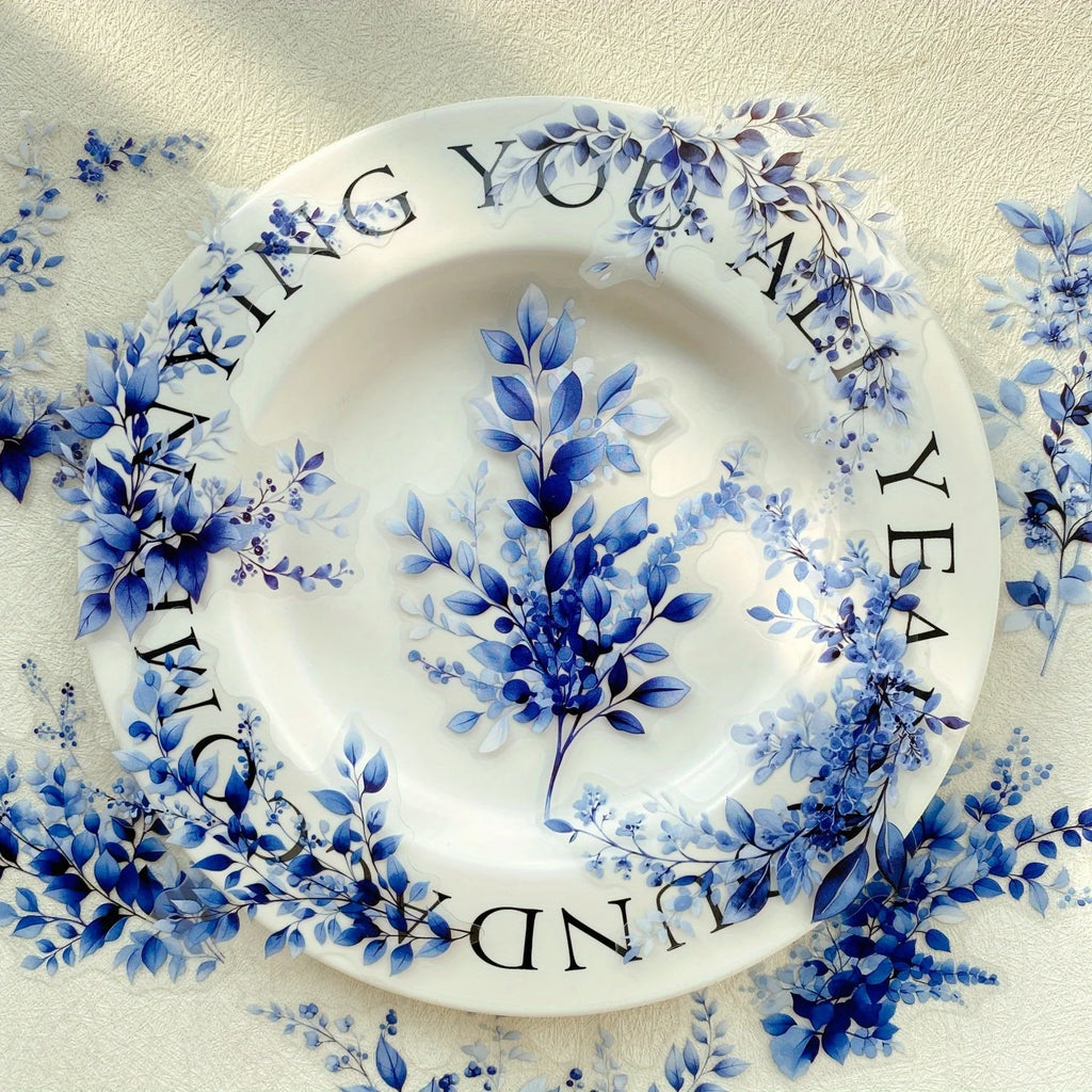 Journamm 20pcs Branches DIY Journal Material PET Stickers Scrapbooking