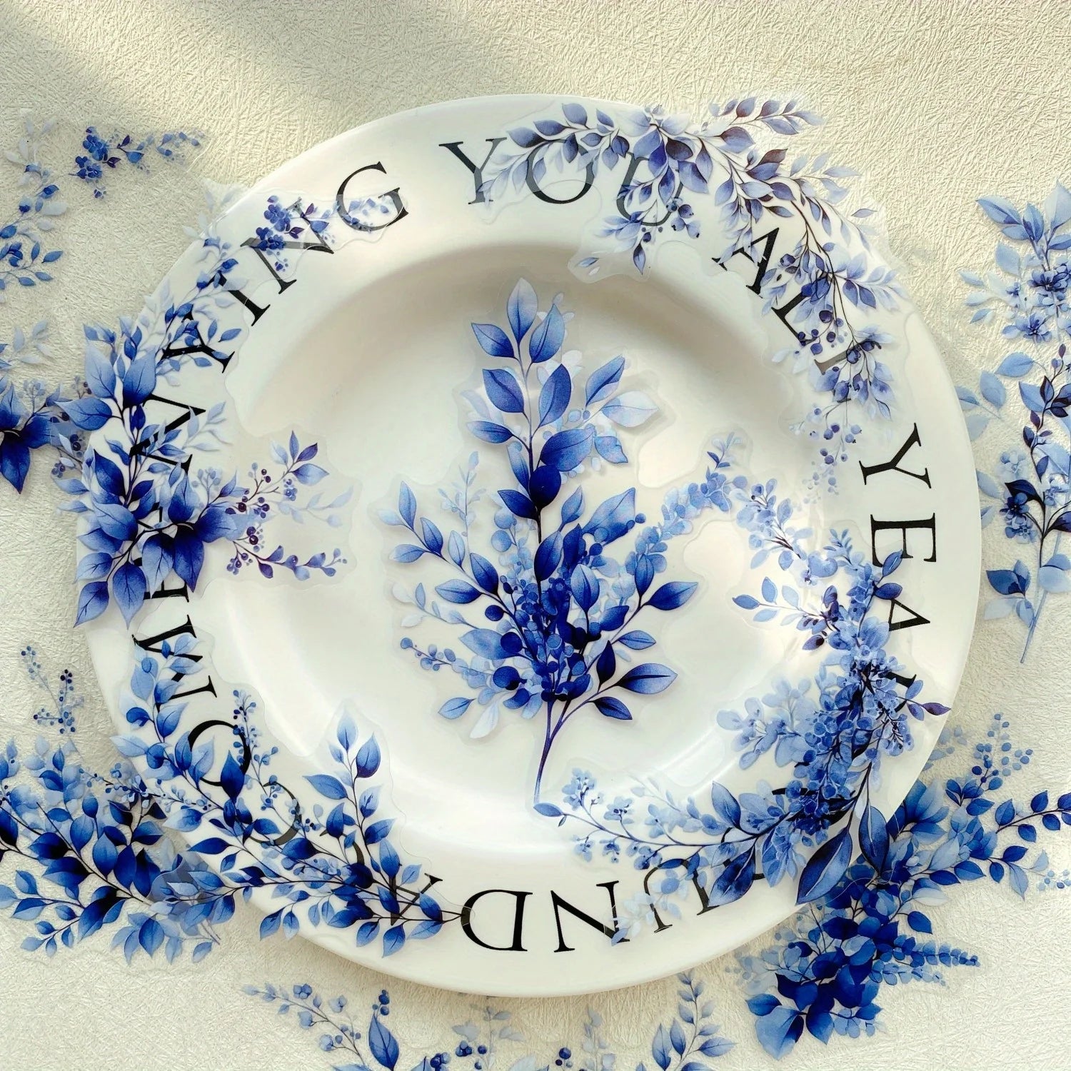 Journamm 20pcs Branches DIY Journal Material PET Stickers Scrapbooking