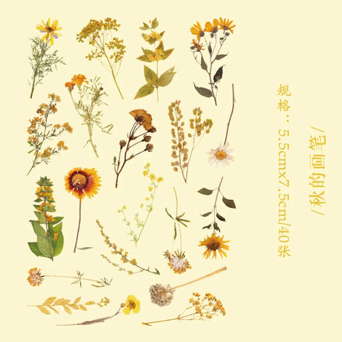 40 Pcs Green Leaf Decorative PET Stickers Set For Scrapbooking Plant Collection Nature Theme