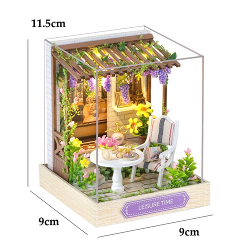 DIY Book Nook Kit Miniature Booknook Wooden Doll House 3D Puzzle