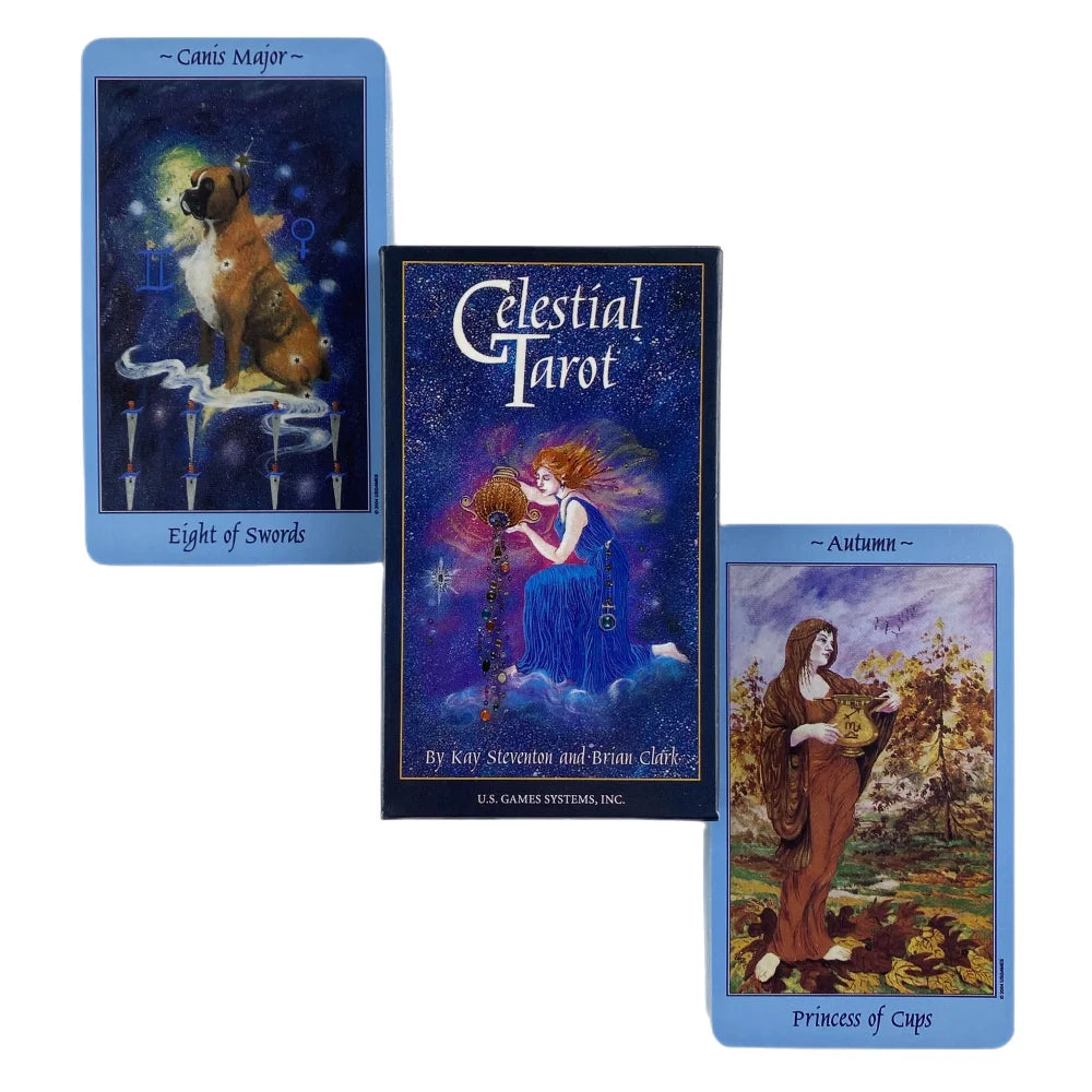 Celestial Tarot Cards A 78 Deck Oracle English Visions Divination