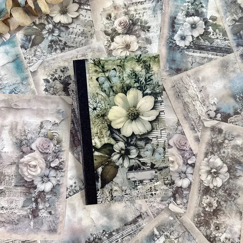 JAINQI 40 PCs Vintage Material Paper Decorative Scrapbooking Diary