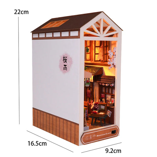 Wooden Mini Doll House DIY Book Nook Kit Assembly Model 3D Puzzle