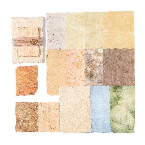 28pcs/pack Vintage Reliefs Texture Paper DIY Scrapbooking Collage