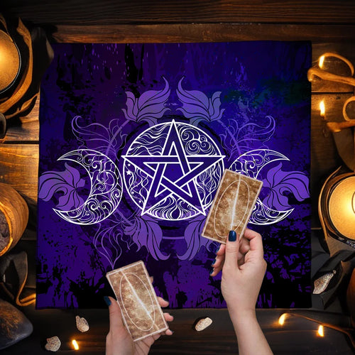 Tarot Table Cloth Gothic Mystic Altar Cover Starry Twelve Constellations Love Career For Tarot Readers