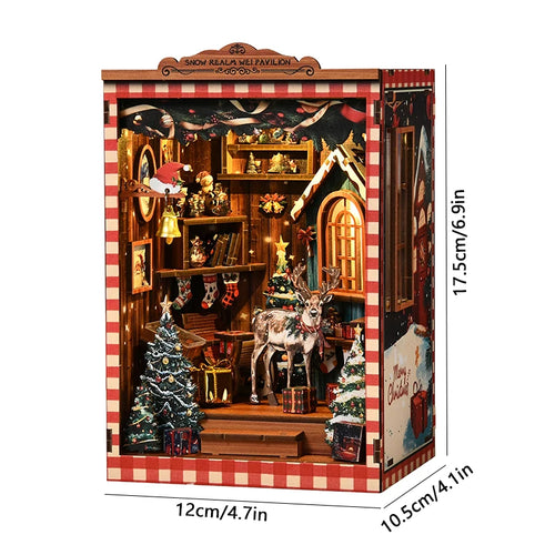 DIY Book Nook Kit Miniature Booknook Wooden Doll House 3D Puzzle