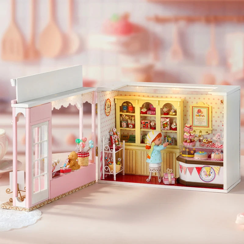 2014 New Home Miniature Dollhouse Kit Diy Wooden House With Spare Parts For Self Assembly