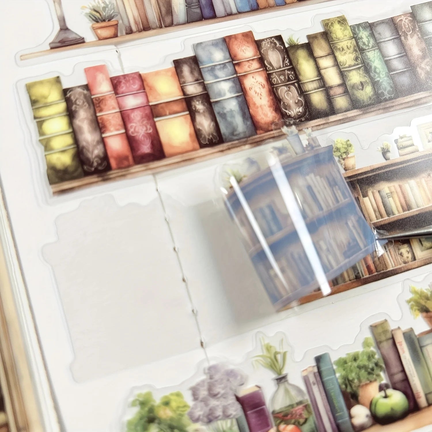 JIANQI 20pcs/pack European Retro Collage Strip Stickers DIY Collage