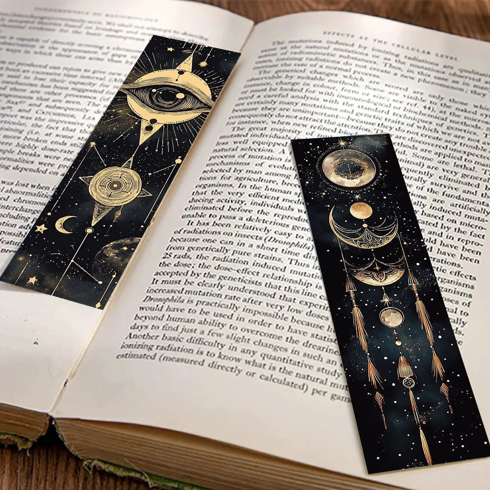 30PCS Mysterious Celestial Body Bookmarks Vintage DIY Page Reading