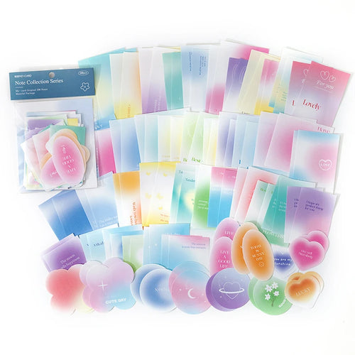 100pcs Vintage Notes Collection Series Memo Pad Decorative Stationery