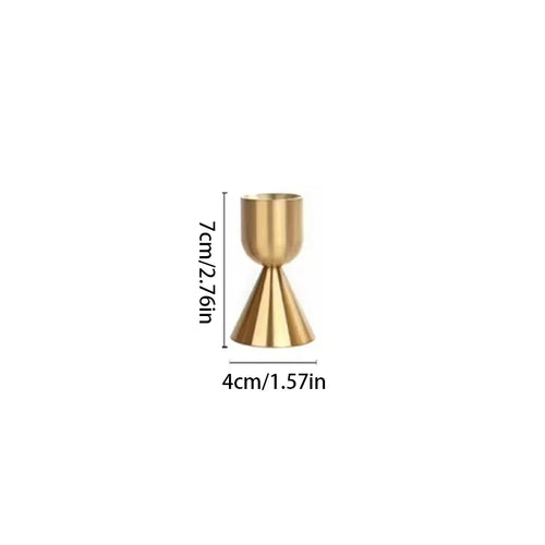 Luxury Golden Color Metal Candle Holders Candlestick Wedding Table