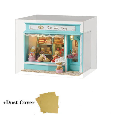 2014 New Home Miniature Dollhouse Kit Diy Wooden House With Spare Parts For Self Assembly