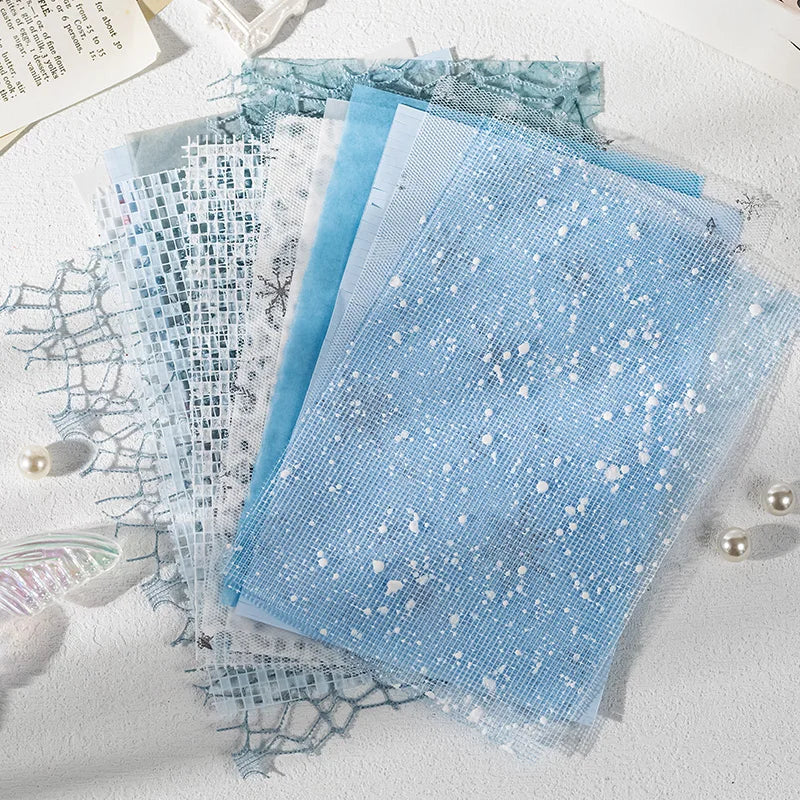 16 Sheets/Bag Laser Cut Special Paper for Scrapbooking DIY, Junk