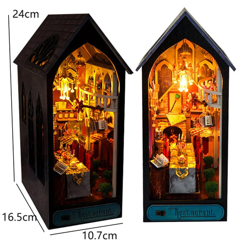 DIY Book Nook Kit 3D Miniature Wooden Doll House Photo Frame Ornament